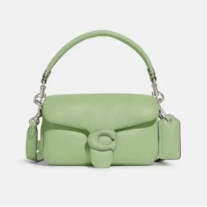 Coach light pistachio pillow crossbody